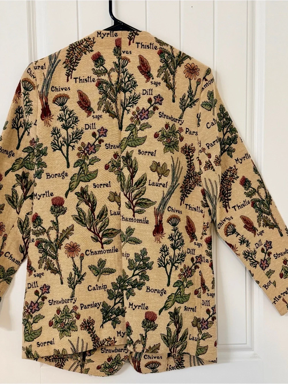 1990s Botanical Mint Condition Tapestry Blazer - Picture 8 of 14